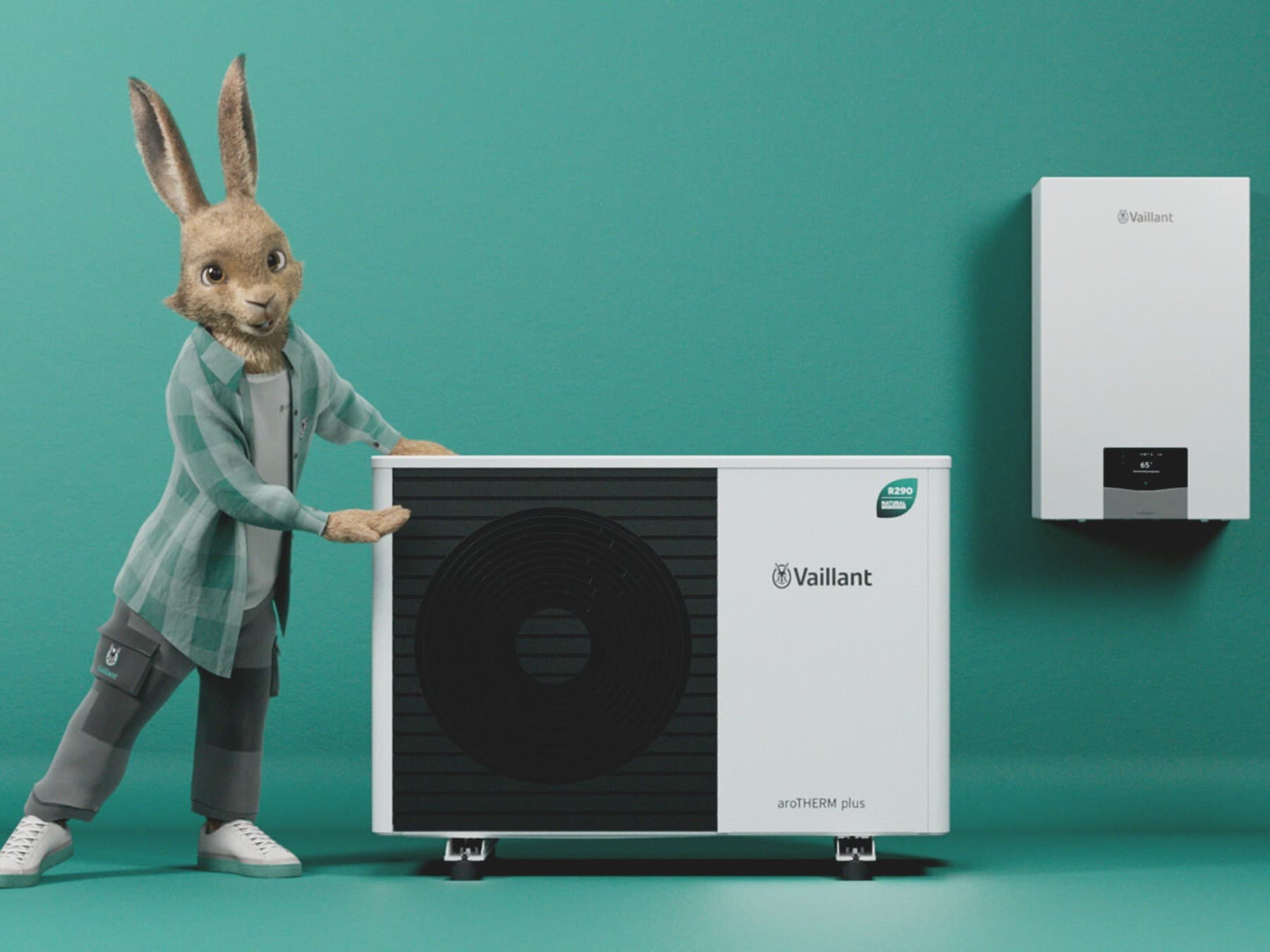 Vaillant zec ispred dizalice topline